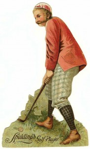 old time golfer