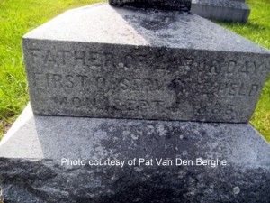 photo g mcguire tombstone father of labor day Van Den Berghe watermarked