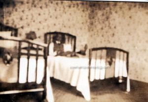 Photograph of a room inside the Hotel Randall prior to 1937.