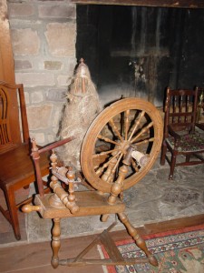 Colonial Spinning Wheel, photograph copyright Janice W. Brown