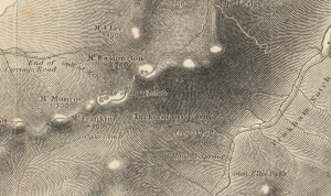 Boardman Map of 1858 showing Tuckerman Ravine.