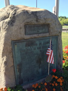 WWI Memorial plaque at Memorial Park, Concord, NH. Copyright Elizabeth Mace, used with her permission.